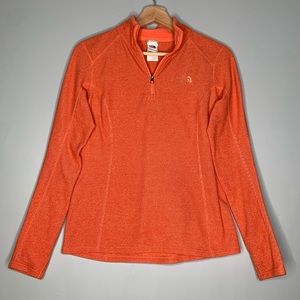 North Face Orange Glacier Thermal Pullover S